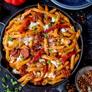 Chorizo Penne Pasta